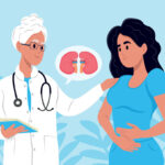 A nephrologist talks to a patient about kidney disease