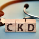 CKD chronic kidney disease text words typography written with wooden letter