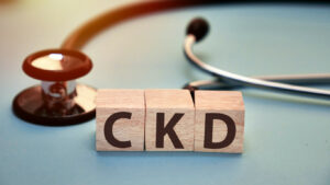 CKD chronic kidney disease text words typography written with wooden letter